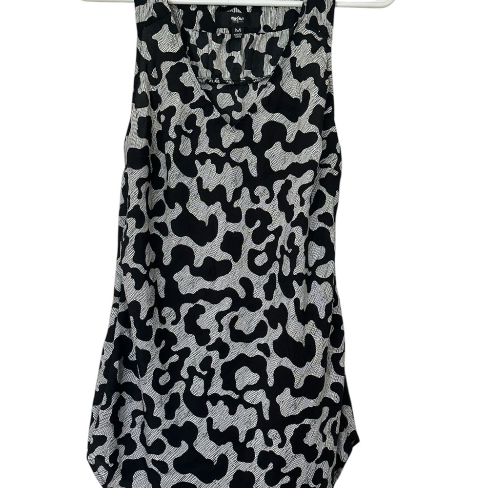 Mossimo Supply Co Black and White Sleeveless Tank Top